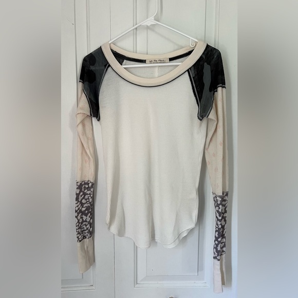 Free People Bright Side Thermal Top Snow Size Small - Picture 7 of 16